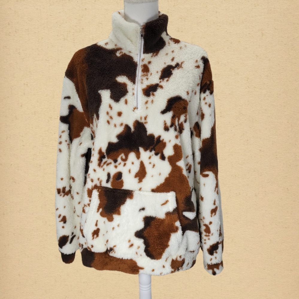 Cow Print Fleece